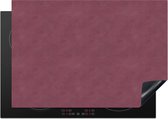 KitchenYeah® Inductie beschermer 75x52 cm - Leer - Roze - Dierenhuid - Kookplaataccessoires - Afdekplaat voor kookplaat - Inductiebeschermer - Inductiemat - Inductieplaat mat