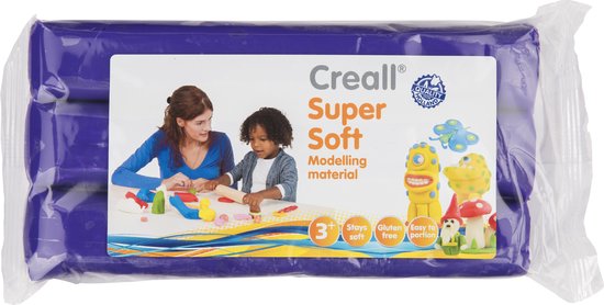 Creall - Pâte à modeler Supersoft - Violet - 500g