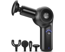 Northwall Massage Gun Mini - Massage Pistool Inclusief Koffer en 4 Opzetstukken - Krachtig en Draadloos Sport en Relax Massage Apparaat