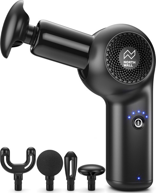 Northwall Mini Massage Gun Draadloos met Koffer en 4 - Northwall - €65,00