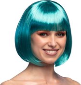 Perruque cabaret turquoise