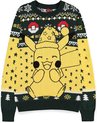 Pokémon - Pikachu Kersttrui - L - Geel