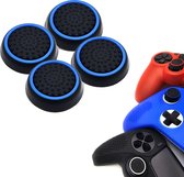 Gadgetpoint | Gaming Thumbgrips | Performance Antislip Thumbsticks | Joystick Cap Thumb Grips | Zwart/Lichtblauw | Accessoires geschikt voor Playstation PS4 PS5 & Xbox & Nintendo Pro Controller