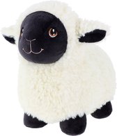 Keel Toys pluche schaap/lammetje knuffeldier - wit/zwart - lopend - 18 cm - Luxe Eco kwaliteit knuffels