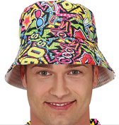 Fiestas Foute 80s/90s print party bucket hat - multi - Accessoires d'habillage des années 80/90 - adultes