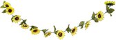 Chaks Zonnebloemen slinger - kunstbloem - geel - 220 cm