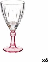 Wijnglas Kristal Roze 6 Stuks (275 ml)