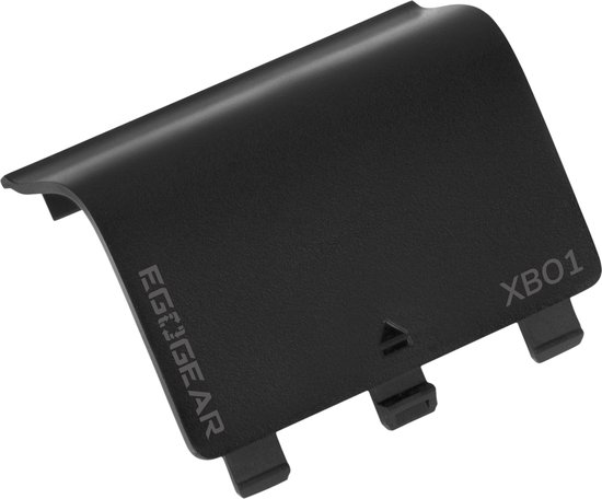 Zwart batterijdeksel voor Xbox One met EgoGear logo.