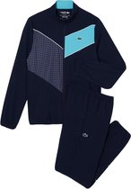 Lacoste Trainingspak Stretchstof Colorblock Navy Blue White Maat XS