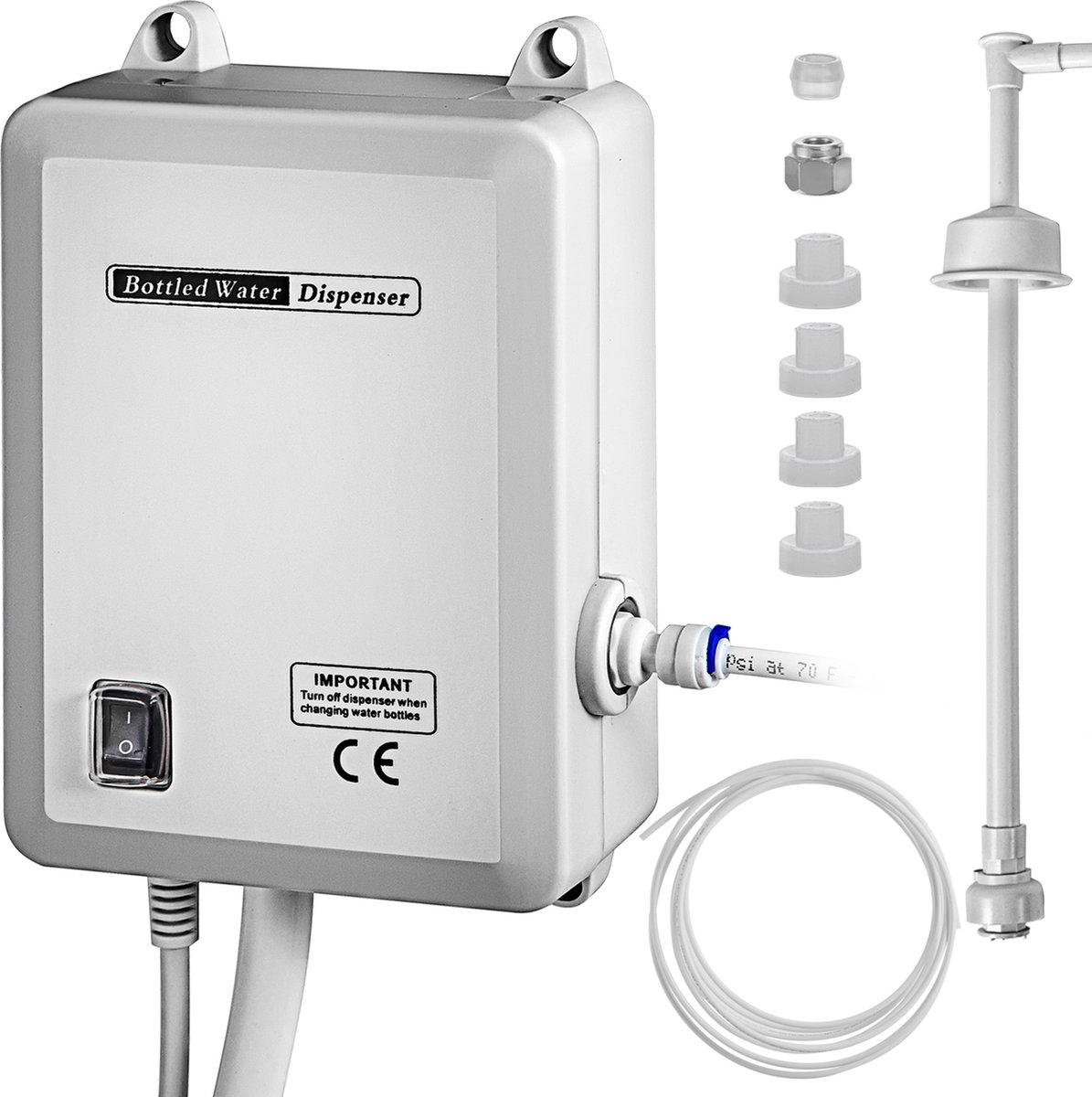 Vevor Waterflessen Pomp -Gebottelde Waterdoseerpomp 35W-1 Gal min- voor Koffie- Theemachines Waterdispensers Koelkasten Ijsmachines
