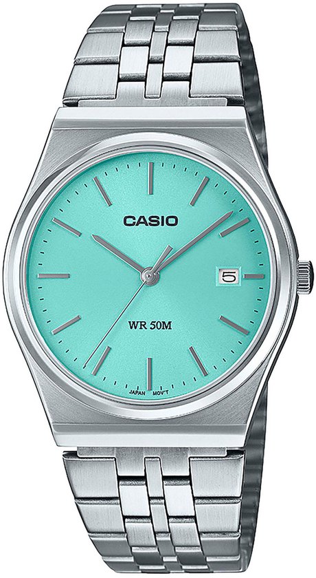 Casio MTP-B145D-2A1VEF dames horloge 35 mm - Zilverkleurig | bol.com