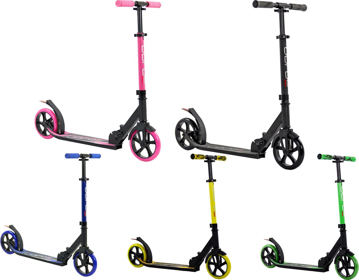 Sajan Step - Aluminium - Kinderstep - Grote Wielen - Autoped -18cm -Zwart — afbeelding 3