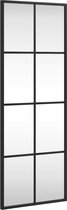 vidaXL-Wandspiegel-rechthoekig-30x80-cm-ijzer-zwart