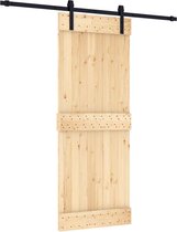 vidaXL-Schuifdeur-met-beslag-80x210-cm-massief-grenenhout