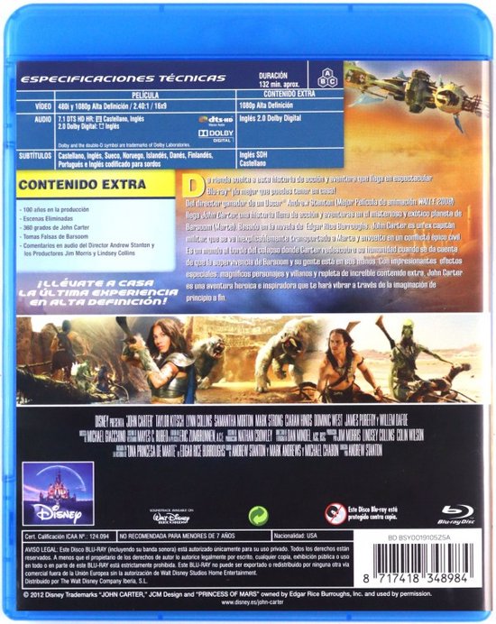 John Carter [Blu-Ray]