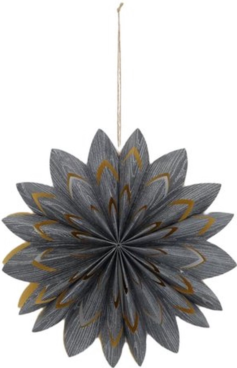 DKNC Kerstster 'Paper Dark Grey' | 30cm