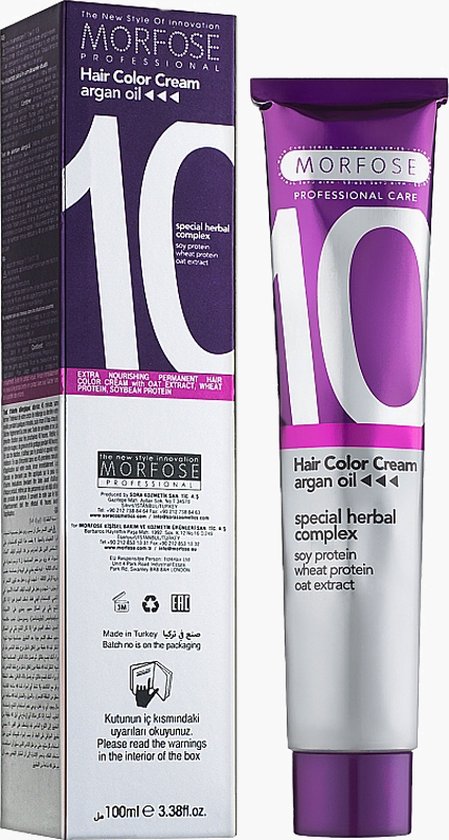 Morfose Color Cream Verf Haarverf 11.11 Intens Asch Blond 100ml | bol