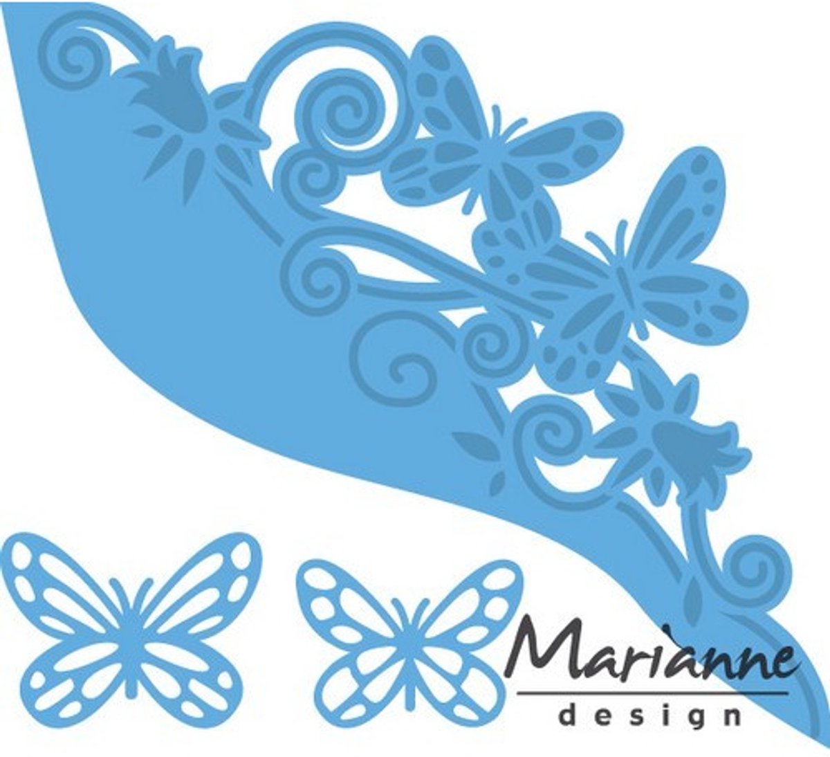 Marianne Design Creatable Mal Vlinder border LR0456 12x14cm