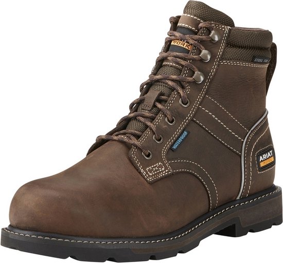 Chaussure de Work Ariat Groundbreaker 6 H20 SteelToe - taille 42,5 - marron