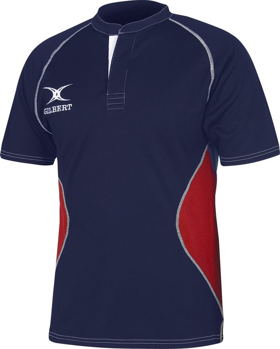 Gilbert Shirt Xact V2 Navy / Rood XL