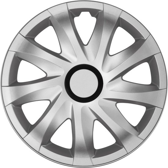 Extra bolle wieldoppen ITAH-Van S zilver 14 inch 4 stuks Extra bolle wieldoppen ITAH-Van S zilver 14 inch 4 stuks
