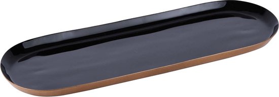 Dienblad ASA Selection Wood Black Rectangular Black 36 x 28 cm