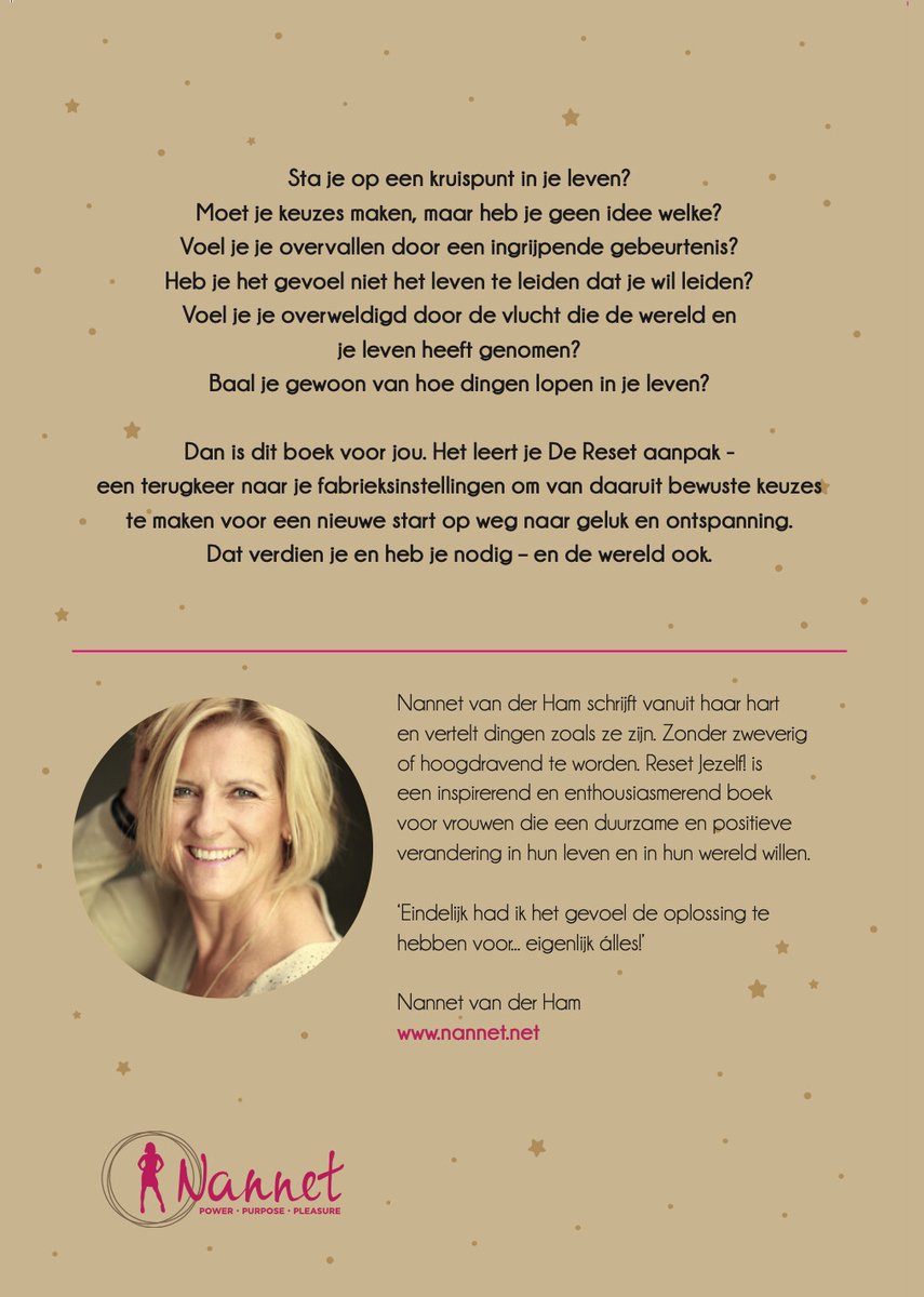 Reset Jezelf! - back cover