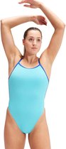 Speedo Womens Solid Vback Fluo arctic/True Cobalt