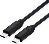 VALUE USB4 Gen3x2 Kabel, C-C, M/M, 40Gbit/s, 100W , zwart, 0,8 m