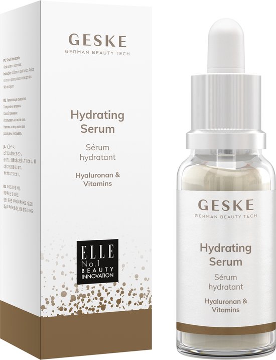 GESKE | Hydraterend serum | Tegen een droge huid | Gezichtsverzorging met hyaluronzuur | Zachte huidverzorging | Maakt glad en versterkt | Een aanvulling op GESKE SmartAppGuided™-apparaten