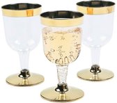 Champagne Glazen Metallic goud - 4 stuks - champagneglazen - wijnglazen