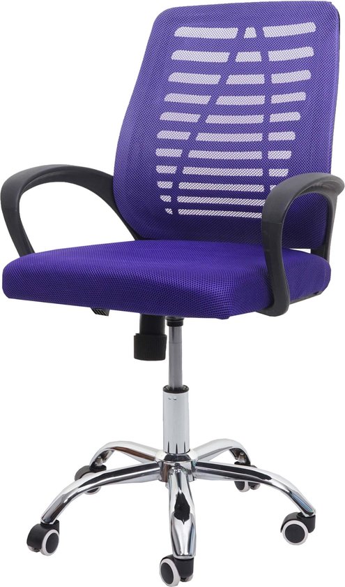 Chaise de bureau ergonomique Cosmo Casa - Comfort et style pour les longues journées de travail - Fonctionnelle - Violet