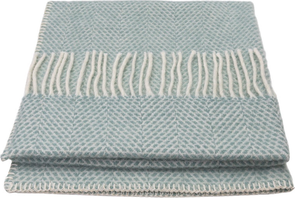 WOOOL® Luxury Babydekentje - BEEHIVE (Ocean) - 68x73cm - 100% Lamswol