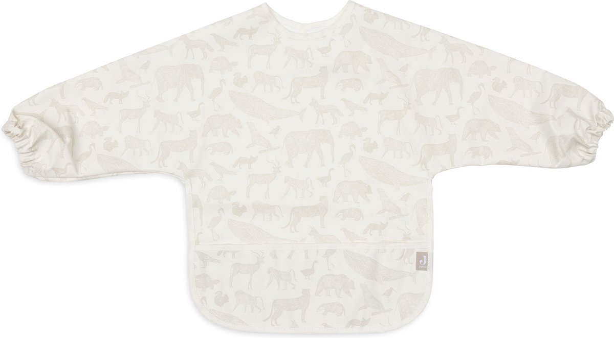 Goedkoopste Jollein Slab Waterproof met Mouw Animals Nougat