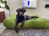 Dog's Companion hoes Hondenkussen / Hondenbed - XL - 140 x 95 cm - Appelgroen Ribcord