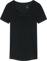SCHIESSER Personal Fit T-shirt (1-pack) - dames shirt korte mouwen zwart - Maat: S