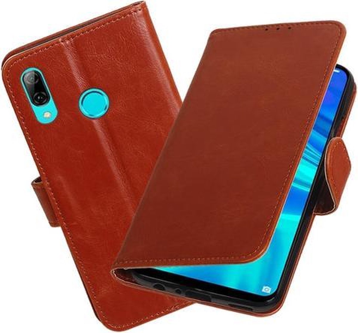 Motief Bookstyle Hoesje voor Huawei Honor 10 Lite Bruin