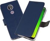 Bestcases Pasjeshouder Telefoonhoesje Motorola Moto G7 Power - Navy