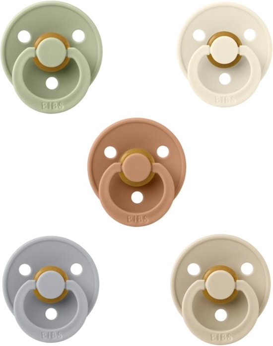 Bibs fopspenen 0-6 maand set 5 stuks