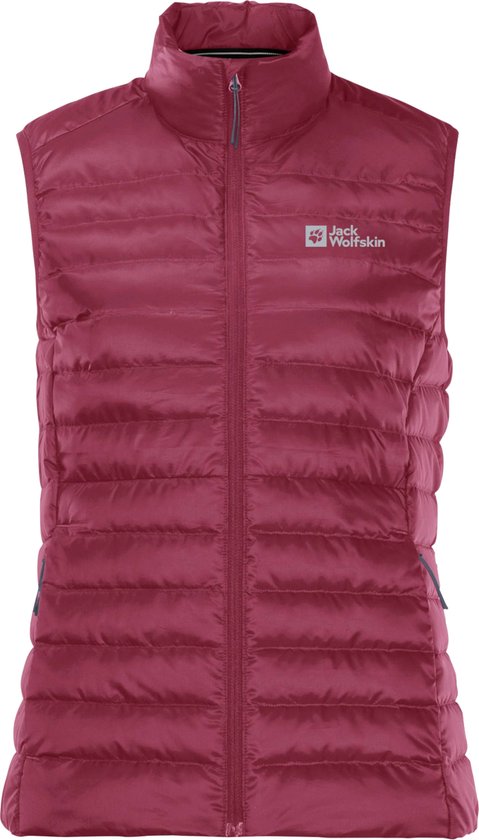 Jack Wolfskin Pack & Go Down Vest W 1207031-2198, Vrouwen, Rood, Mouwloos, maat: M