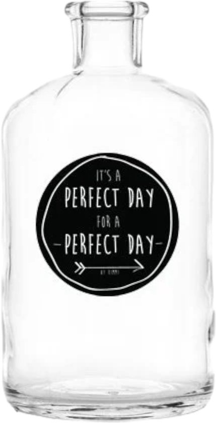 Rustik Lys - Waterfles met boodschap 'Pip'- 500ml