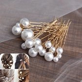 Cheveux stylés | Série Lulu - lot de 18 épingles à cheveux dorées avec perles de différentes tailles |