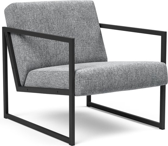 Innovation Living Vikko Graniet Grijs Loungestoel met Armleuning