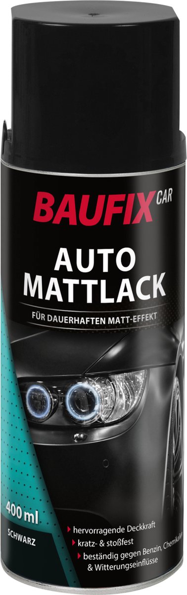 BAUFIX Matte Lak zwart 400 ml