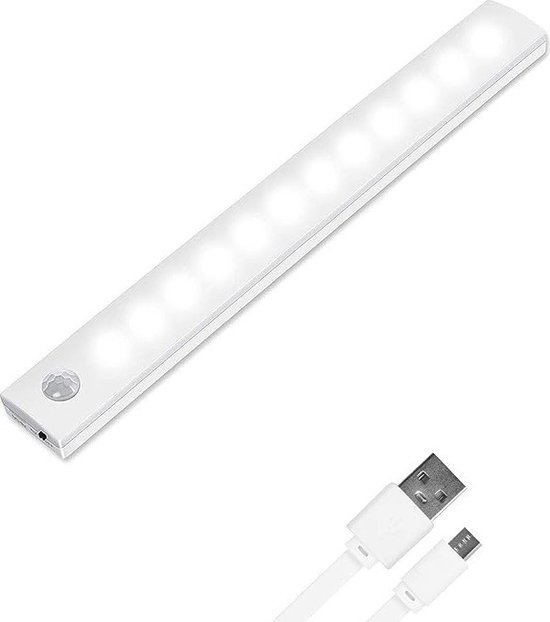 LED onderkast verlichting - USB oplaadbaar - PIR sensor - 30cm