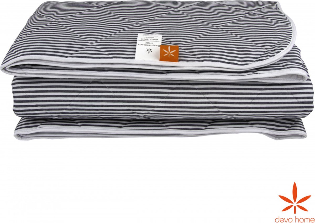 DevoHome Hennep Zomerdekbed 140x205 cm - Anti allergie dekbed - Hypoallergeen Dekbed - Lichtgewicht dekbed van Katoen en Hennep - Biologisch & ecologisch