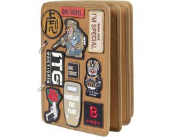 Tactical militaire patch houder plaat klittenband bord | herbruikbare verpakking (losse blad patches) (coyote bruin)