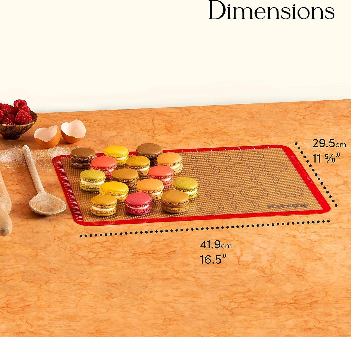 Tapis de Cuisson Perforé en Silicone Antiadhésif, Revêtement de Plaque de  Four pour Cookies, Pain, Macaron