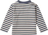 Noppies Boys tee Thomasville long sleeve stripe Jongens T-shirt - Turbulence - Maat 68