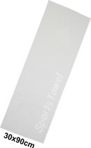 Witte Sport Handdoek Set 3 Stuks | 30 x 90 cm | 100% puur katoen | Gemaakt in Türkiye